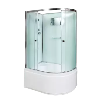 Душевая кабина AvaCan D512L, 120х90х208 см, стекло матовое, профиль хром