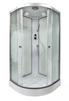 Душевая кабина AvaCan L909, 90х90х215 см, стекло матовое, профиль хром