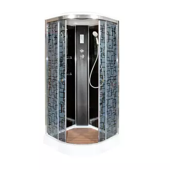 Душевая кабина Deto BМ1590 с электрикой BLACK