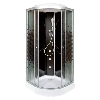 Душевая кабина Deto L 809 с гидромассажем BLACK