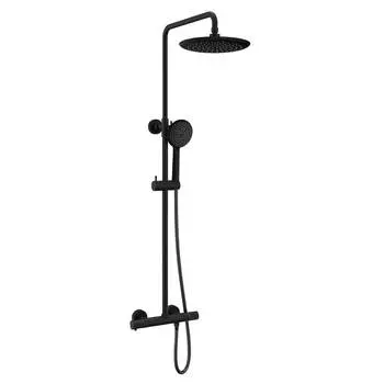 Душевая стойка Vincea Desire VSFS-1D0TMB с термостатом, черная