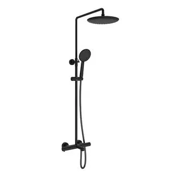 Душевая стойка Vincea Desire VSFS-1D1TMB с термостатом, черная
