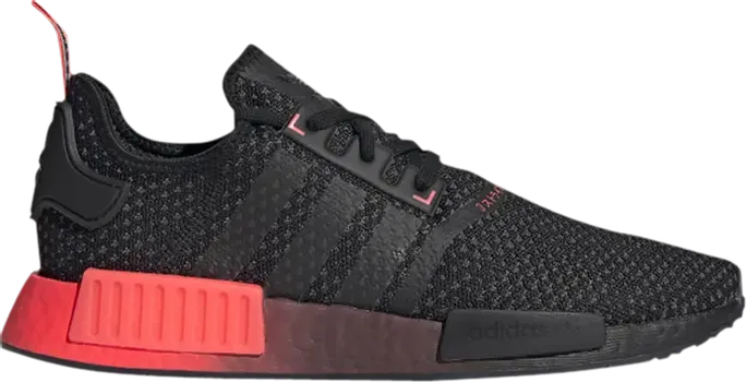 Кроссовки Adidas NMD_R1 Knit 'Black Signal Pink', черный