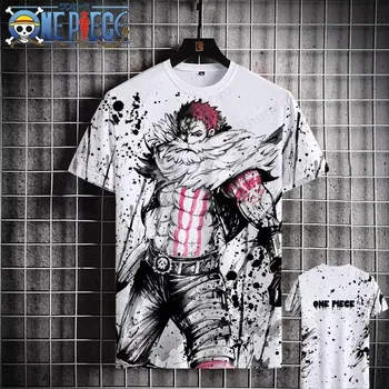 3D-печать Luffy One Piece с мужской одеждой, летняя женская футболка с коротким рукавом, мужская футболка Assolon Animation Top Kid S