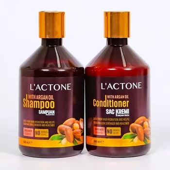 L'ACTONE Набор: Шампунь для волос Argan Oil + Кондиционер для волос Argan Oil