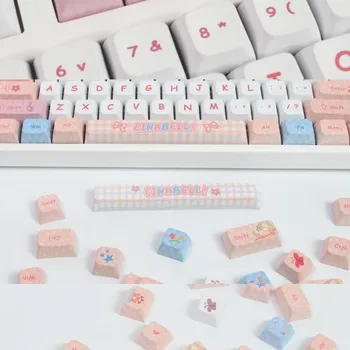 Колпачки для клавиш LinaBell PBT Custom XDA, оригинальные персонализированные колпачки для клавиш «сделай сам» для игр, механическая клавиатура Rainy75