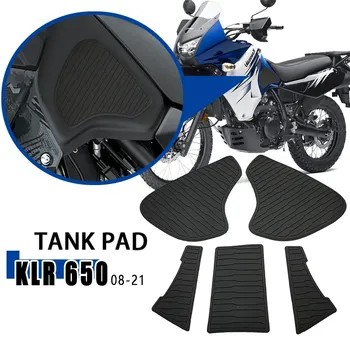 Коврик для топливного бака для Kawasaki KLR 650 KLR650 2008-2018, защитные наклейки на бак, наколенники для защиты от царапин и скольжения