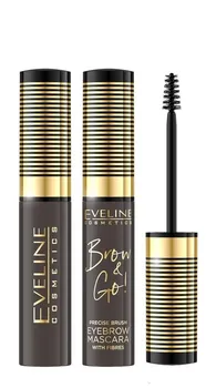 Eveline Brow & Go тушь для бровей, 02 Dark