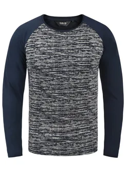 Лонгслив !Solid Shirt Mevan, цвет navy/grey