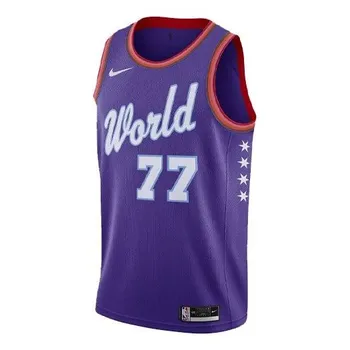 Спортивная футболка nba rookies sw fan edition chicago 77 doncic blue Nike, синий