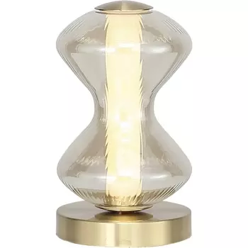 Настольная лампа ST Luce Spine SL6136.204.01 золото/коньячный LED 1*6W 3000K