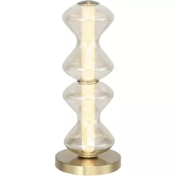 Настольная лампа ST Luce Spine SL6136.214.01 золото/коньячный LED 1*12W 3000K