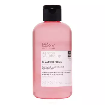 BB One, Кератиновый шампунь Keratin Volume Up Shampoo Volume&amp;Strenght, 250 мл