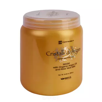 Brelil Professional, Маска для волос с маслом аргании и молочком алоэ Argan Oil Crystals, 1 л