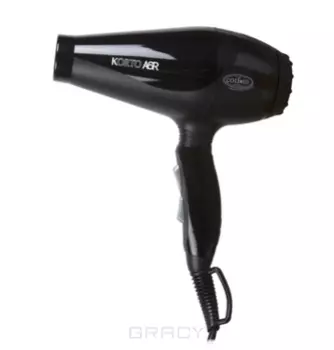 Coifin, Фен профессиональный KA6 R Korto 2200-2400 Вт, черный, 1 шт