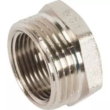 Футорка Valtec наружная-внутренняя резьба 1"х3/4" никелированная латунь