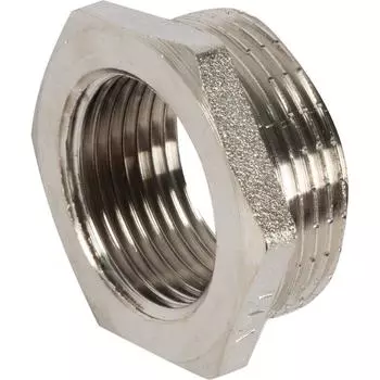 Футорка Valtec наружняя-внутренняя резьба 1 1/4"х1" мм никелированная латунь VTr.581.N.0706