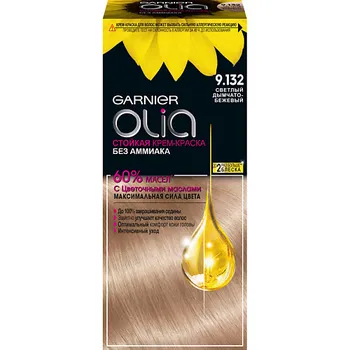 GARNIER Стойкая крем-краска для волос с цветочными маслами, без аммиака Olia