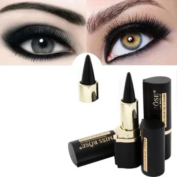 Черный гель-карандаш для глаз, водостойкий косметический карандаш для макияжа