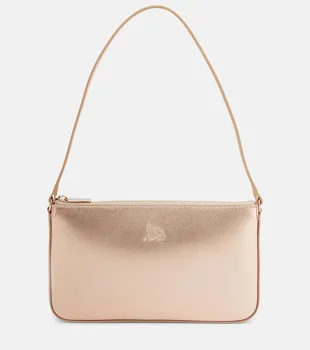 Сумка через плечо Loubila из металлизированной кожи Christian Louboutin, Leche