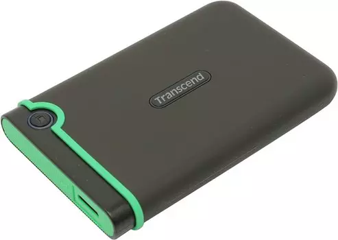 Внешний жесткий диск (HDD) Transcend 1Tb StoreJet 25M3S, 2.5", USB 3.0, черный/зеленый (TS1TSJ25M3S)