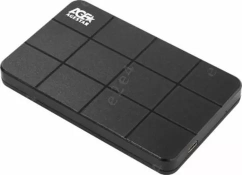 Внешний бокс AgeStar 1x 2.5" USB 3.0 Type-C, черный (3UB2P1C)