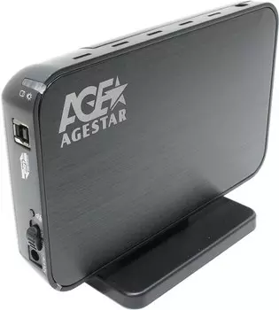 Внешний бокс AgeStar 1x 3.5" USB 3.0, черный (3UB3A8-6G)