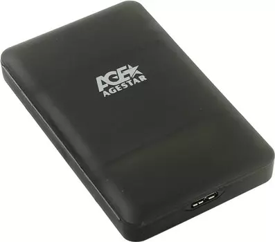 Внешний бокс AgeStar 1x USB 3.1, черный (31UBCP3)