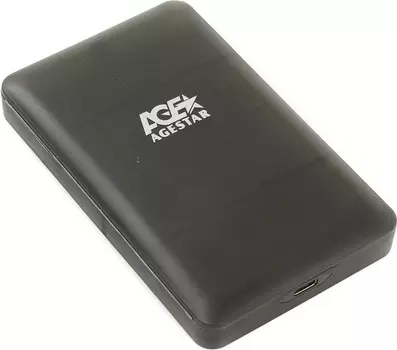 Внешний бокс AgeStar 1x USB 3.1, черный (31UBCP3C)