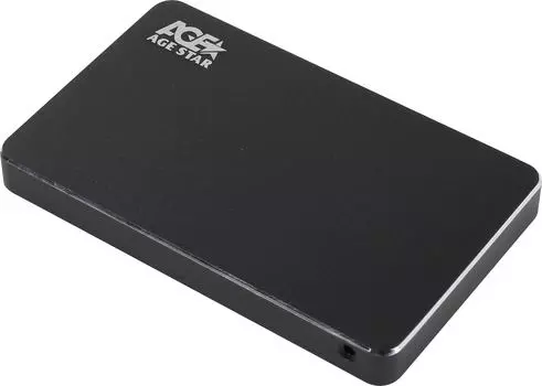 Внешний бокс AgeStar 3UB2AX1, 1x 2.5" USB 3.0, черный алюминий (3UB2AX1)