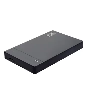 Внешний бокс AgeStar 3UB2P3, 1x 2.5" USB 3.0, черный пластик