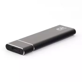 Внешний бокс AgeStar 3UBNF5C, 1xM.2 SATA B-Key, USB 3.0 Type-C, алюминий, черный (3UBNF5C)