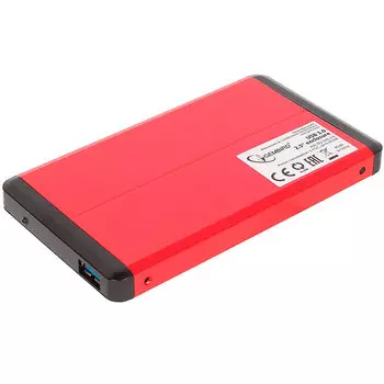 Внешний бокс Gembird 1x 2.5" USB 3.0, красный (EE2-U3S-2-R)