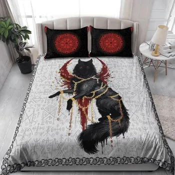 Пододеяльник Doona с черепом и бабочкой, комплект постельного белья, односпальный, двухместный, королева Single 135x200cm