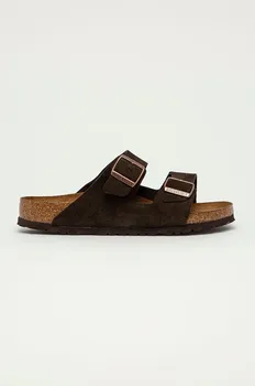 Замшевые тапочки Arizona Birkenstock, коричневый