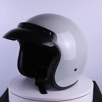 Ретро шлем мотоциклетный шлем модный полушлем шлем Harley Electric шлем для верховой езды M