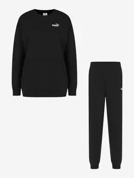 Костюм женский PUMA Ess Sweat Suit TR CL, Черный