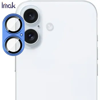 Для iPhone 16 Plus Glass IMAK Metal Armor Premium Camera Protector iPhone 16 чёрный
