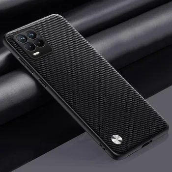 Чехол для OPPO A54 4G K9X Coque Роскошный чехол для телефона из искусственной кожи для Realme 8 Pro Narzo 30 5G Матовый силиконовый чехол с полной защитой For Realme 8 4G оранжевый