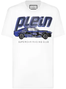 Philipp Plein футболка Cars Racing, белый