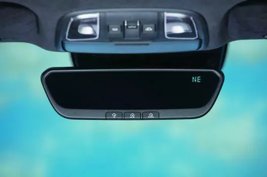 Зеркало в салон с автоматическим затемнением и цифровым компасом для Kia Soul (Киа Соул) 2019, 2020