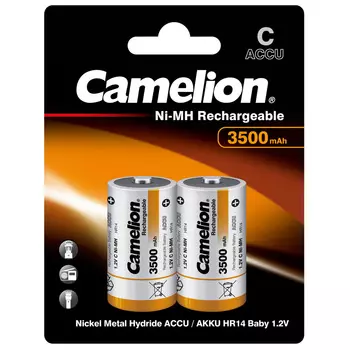 Аккумулятор Camelion C LR14 1,2 В 3500 мАч металл (2 шт.) (NH-C3500BP2)
