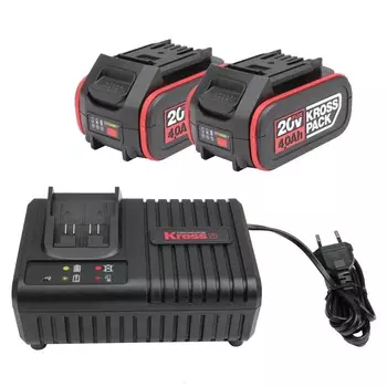 Аккумулятор Kress KAD21 20В 4Ач Li-Ion с зарядным устройством в комплекте (2 шт.)