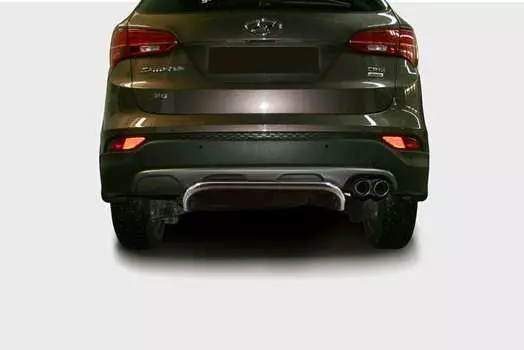 Защита задняя 42 мм Souz-96 HYSF.75.1624 Hyundai Santa Fe (3G) 2012-