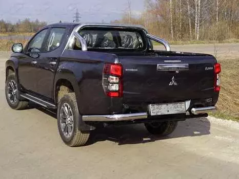 Защита задняя на автомобиль без бампера (уголки) TCC MITL20019-53 Mitsubishi L200 2019-