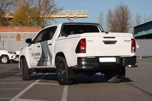 Защита задняя уголки 76 мм Souz-96 AFECOTOHL5347 Toyota Hilux 2015-