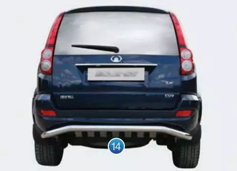 Защита задняя 60 мм с элементами из профиля Souz-96 GWHV.75.1330 Great Wall Hover H5 2010-
