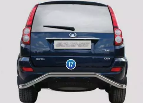 Защита задняя 60 мм волна Souz-96 GWHV.75.1335 Great Wall Hover H5 2010-