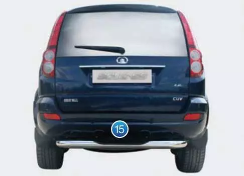 Защита задняя 76 мм ступень Souz-96 GWHV.75.1331 Great Wall Hover H5 2010-