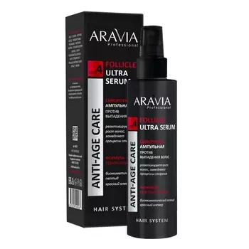 Aravia Professional Сыворотка ампульная против выпадения волос Follicle Ultra Serum, 150 мл (Aravia Professional)